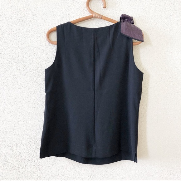 NWT J. Crew Drapey Sequin Bow Tank 6 - Picture 3 of 4
